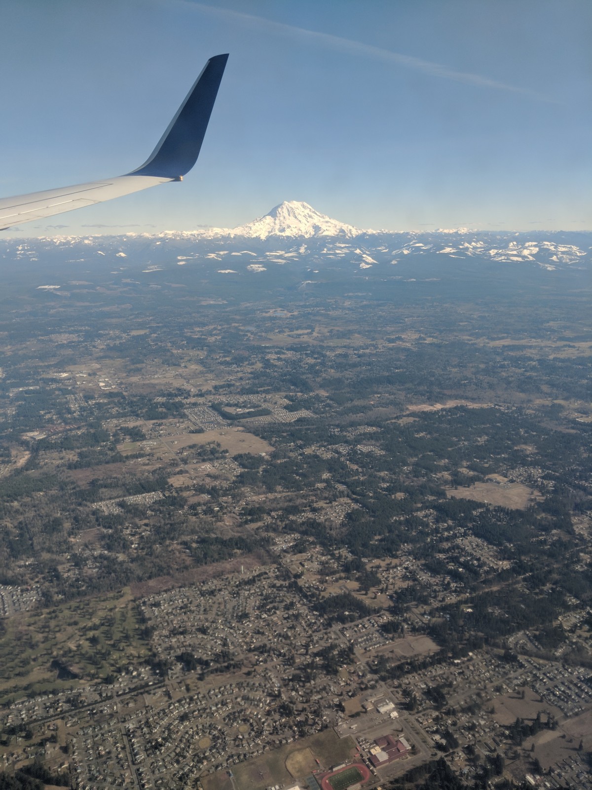 Rainier from a Plane