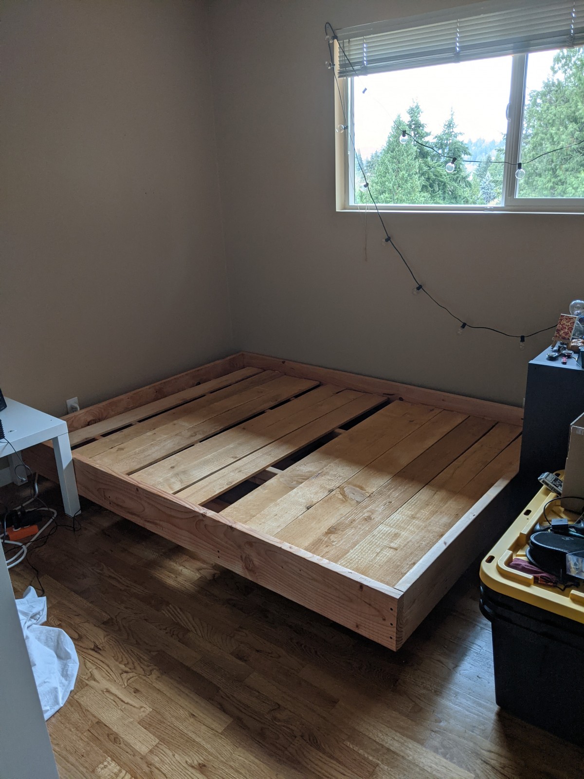 bed in room