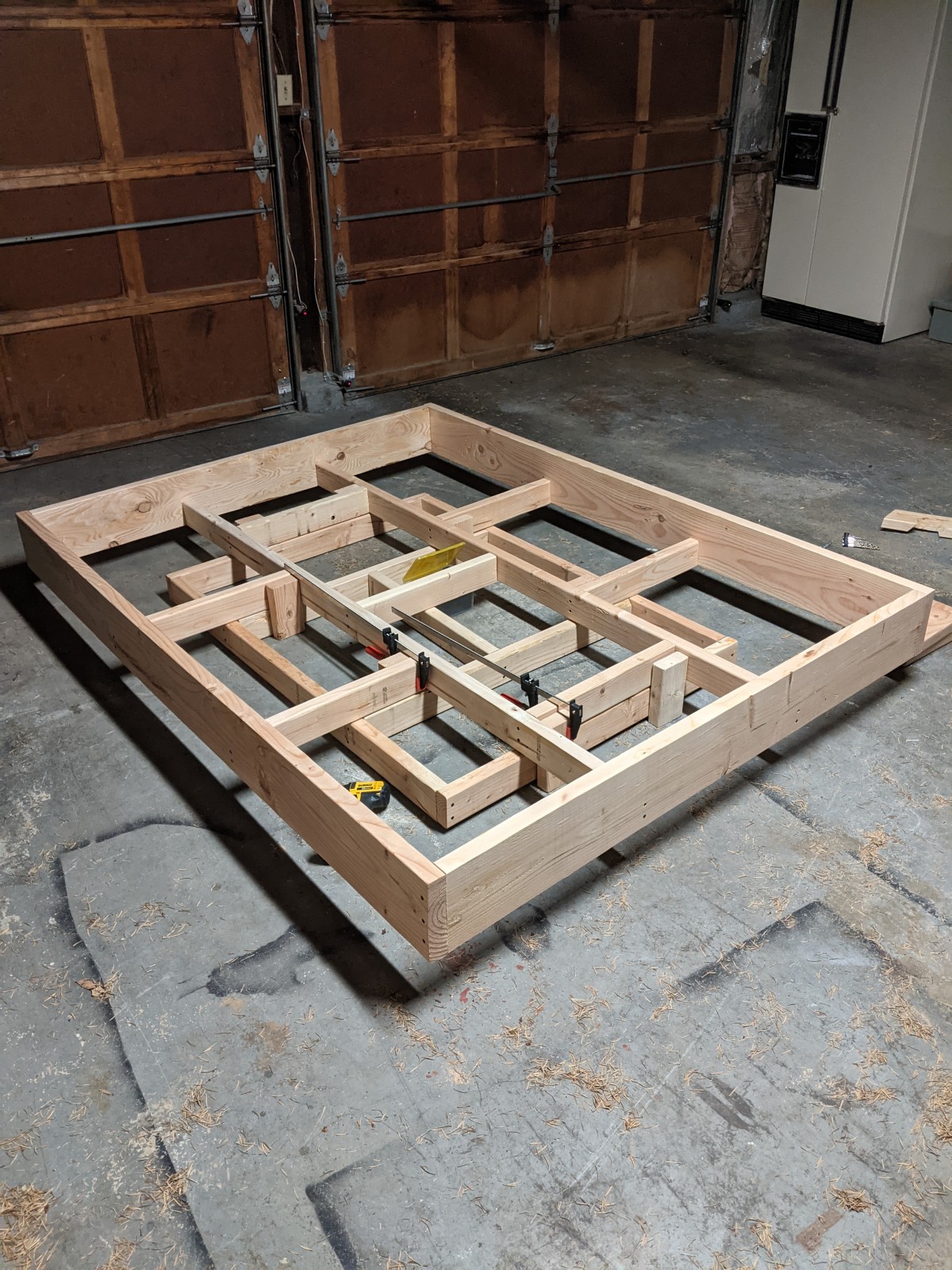double layer of bed